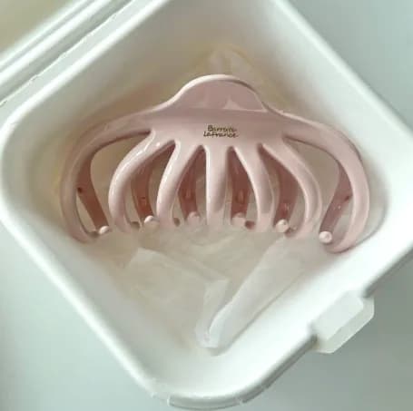Kẹp hồng chân chéo tóc dày